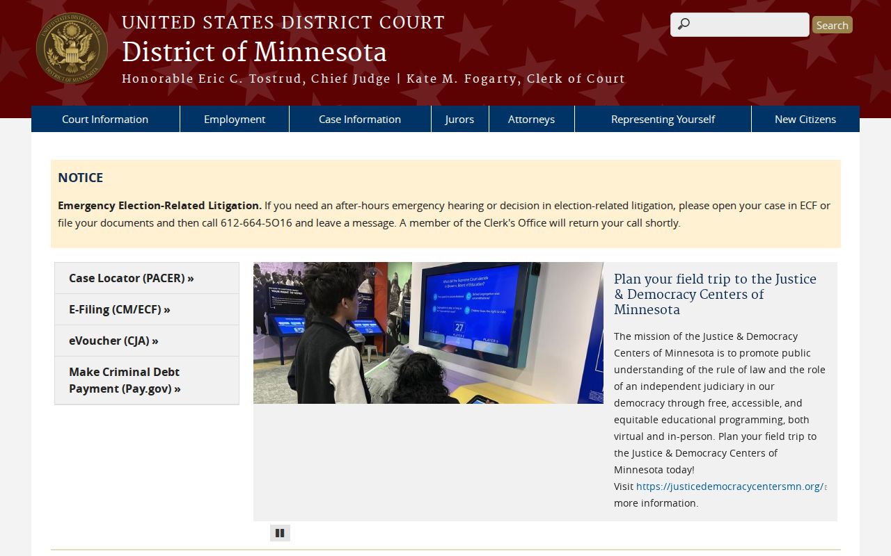 Argyle court records and District of Minnesota federal court