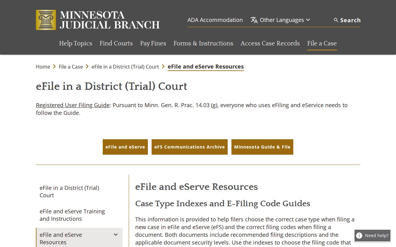 Marshall County civil court docket eFile resources