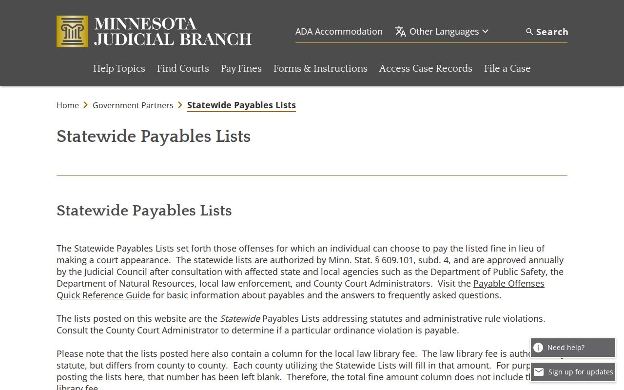 Marshall County criminal court docket payable offense resource