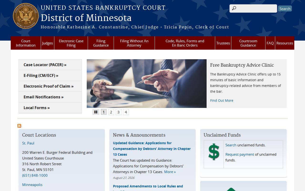 Middle River court records and Minnesota Bankruptcy Court
