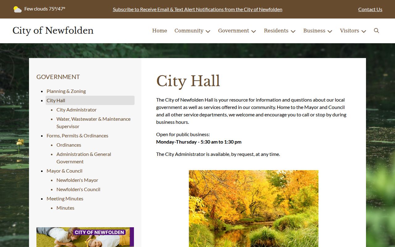Newfolden court records and City Hall information