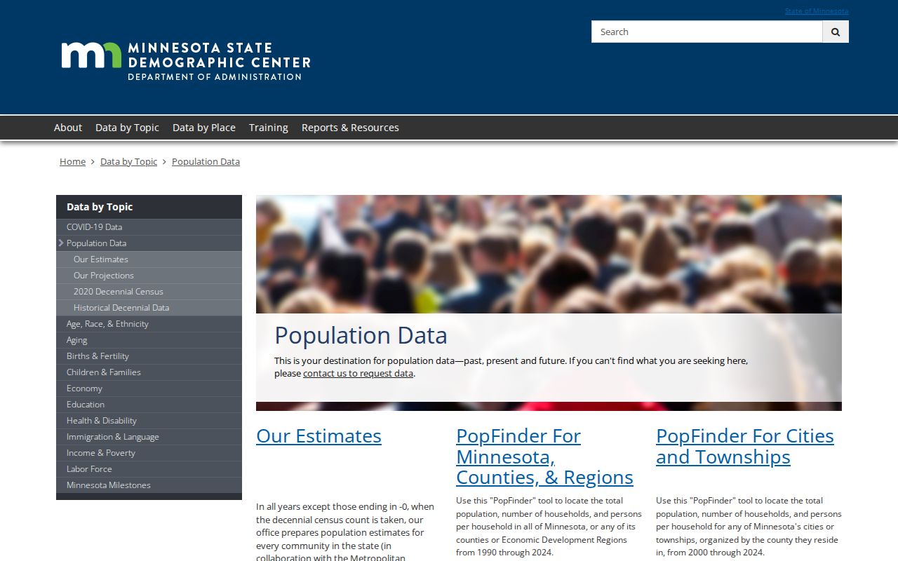 Stephen court records and Minnesota population data