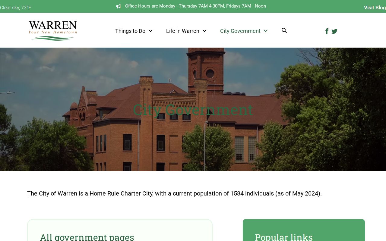 Warren court records and city government information